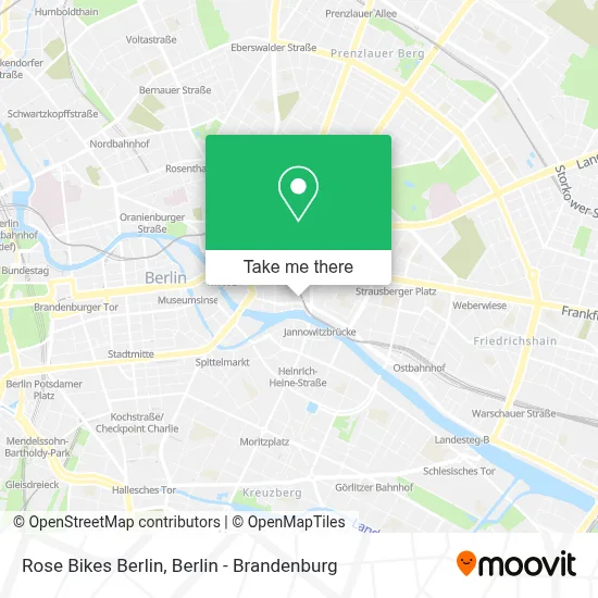 Rose Bikes Berlin map