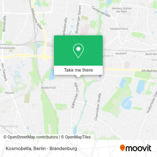 Kosmobella map
