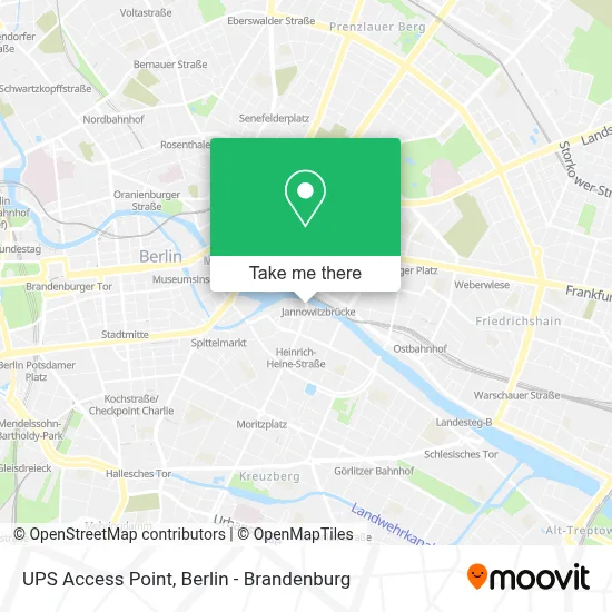 Ups Access Point map