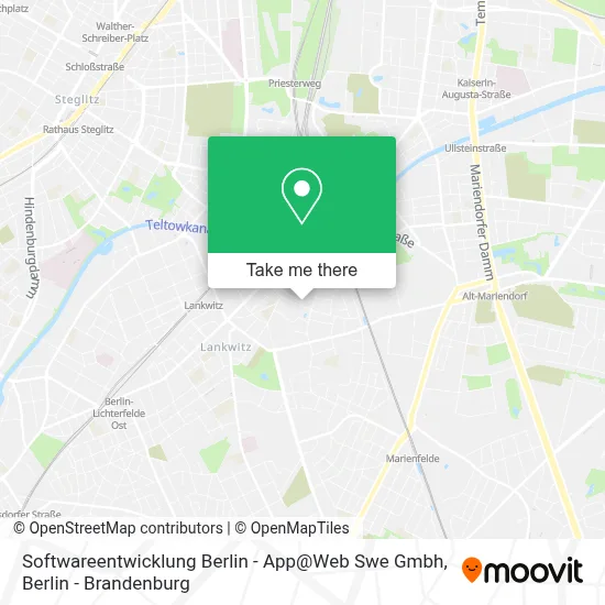 Softwareentwicklung Berlin - App@Web Swe Gmbh map