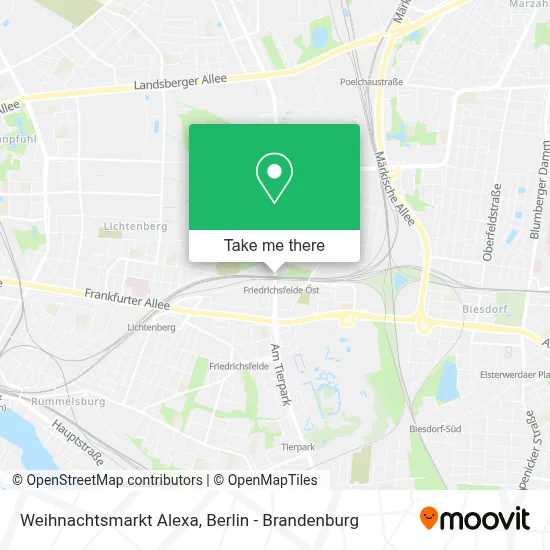 Weihnachtsmarkt Alexa map