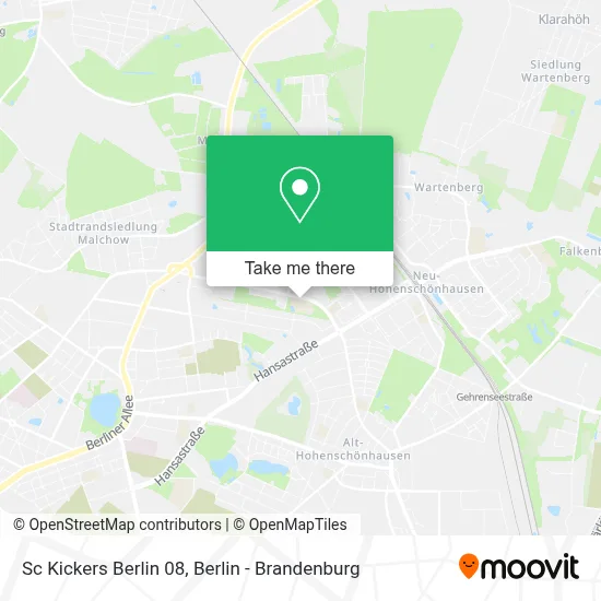 Sc Kickers Berlin 08 map