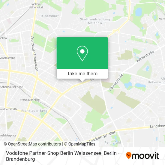 Vodafone Partner-Shop Berlin Weissensee map