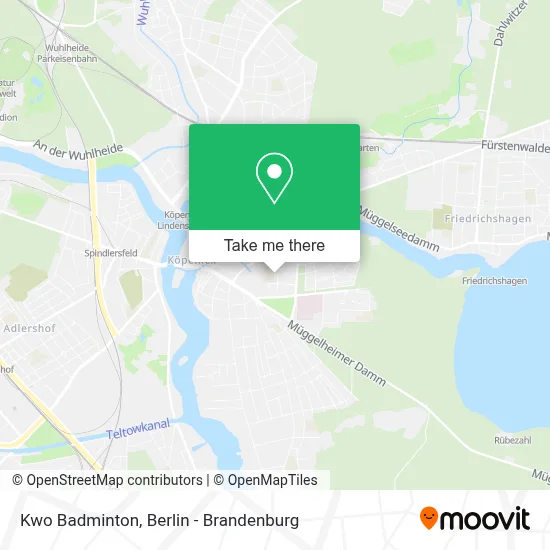 Kwo Badminton map