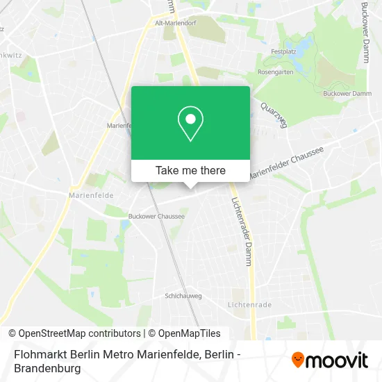 Flohmarkt Berlin Metro Marienfelde map