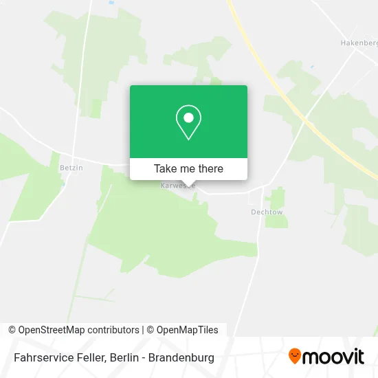 Fahrservice Feller map