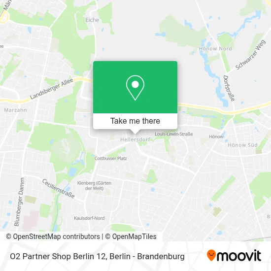 O2 Partner Shop Berlin 12 map