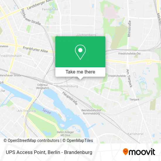 Ups Access Point map