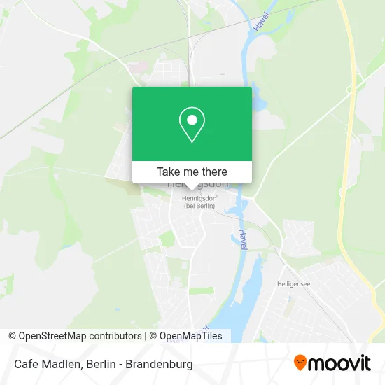 Cafe Madlen map