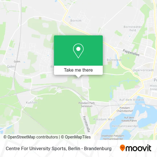 Centre For University Sports map
