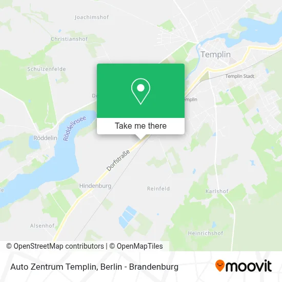 Auto Zentrum Templin map