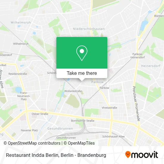 Restaurant Indda Berlin map