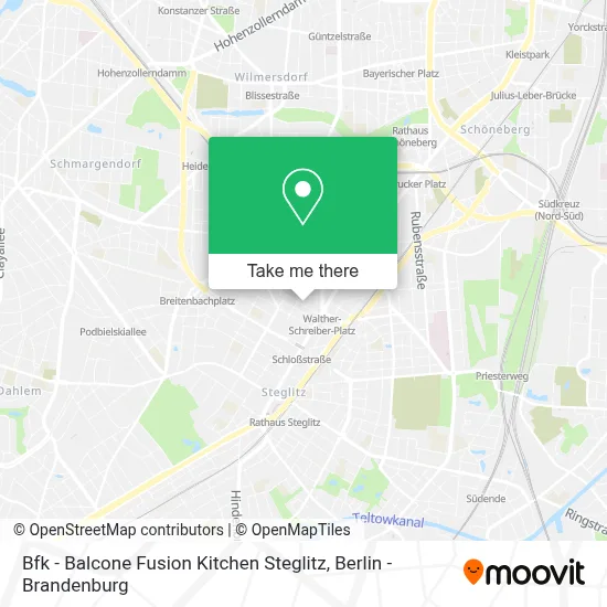 Bfk - Balcone Fusion Kitchen Steglitz map