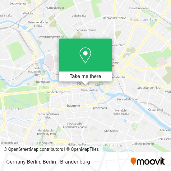 Gernany Berlin map