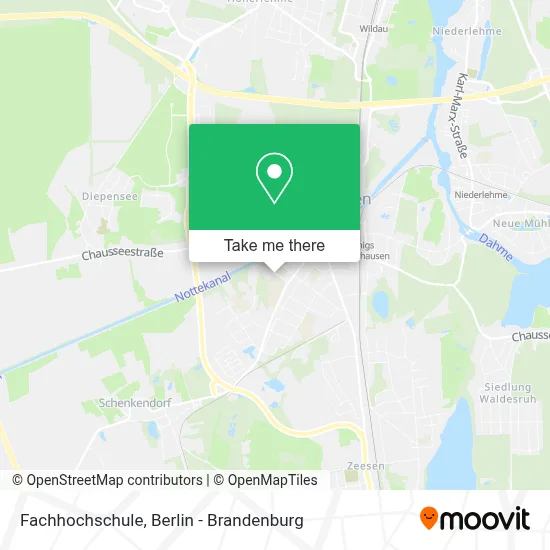 Fachhochschule map