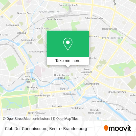 Club Der Connaisseure map