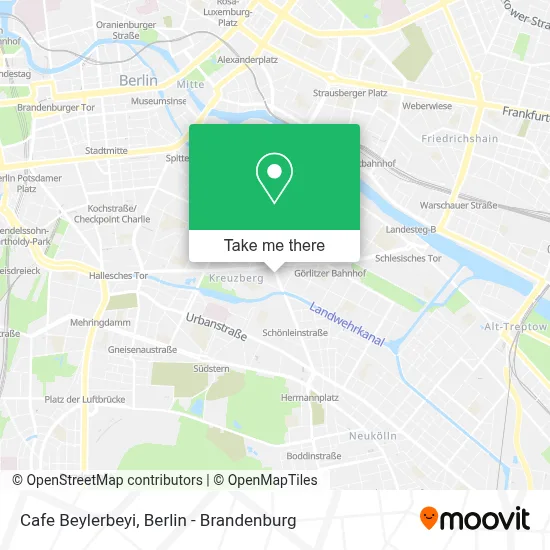 Cafe Beylerbeyi map