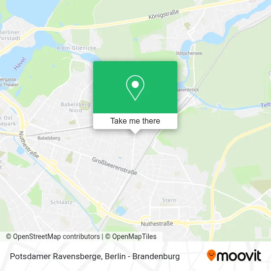 Potsdamer Ravensberge map