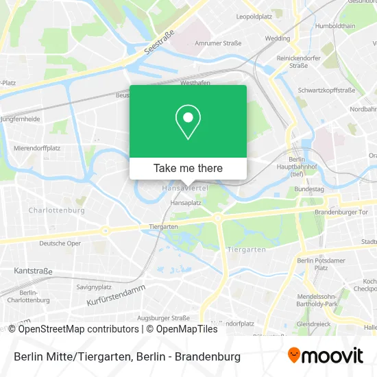 Berlin Mitte/Tiergarten map