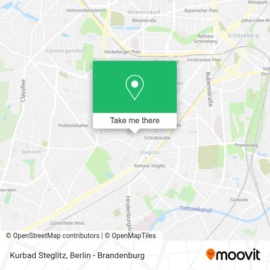 Kurbad Steglitz map
