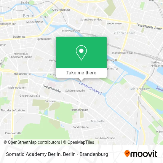 Somatic Academy Berlin map