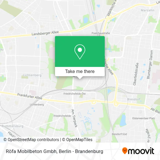 Röfa Mobilbeton Gmbh map
