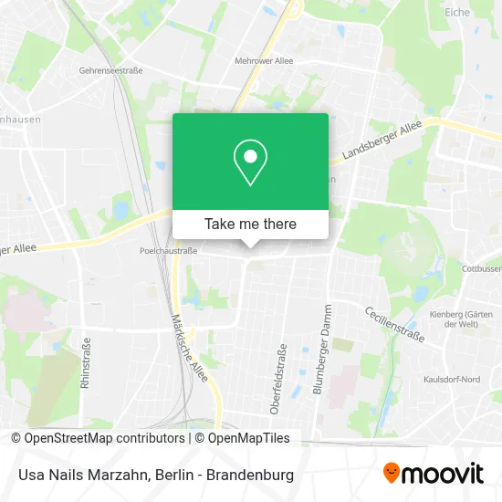 Usa Nails Marzahn map