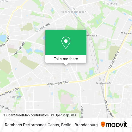 Rambach Performance Center map