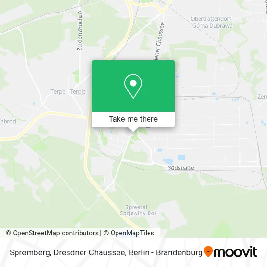 Spremberg, Dresdner Chaussee map