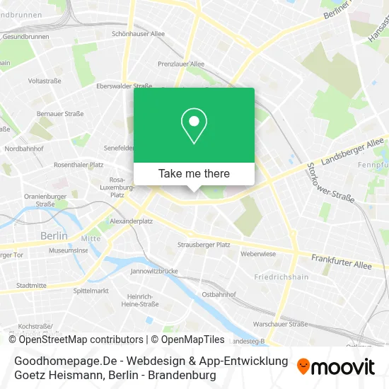 Goodhomepage.De - Webdesign & App-Entwicklung Goetz Heismann map
