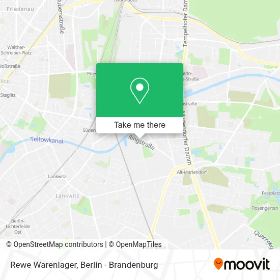 Rewe Warenlager map