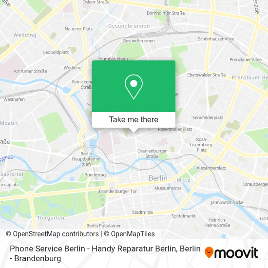 Phone Service Berlin - Handy Reparatur Berlin map