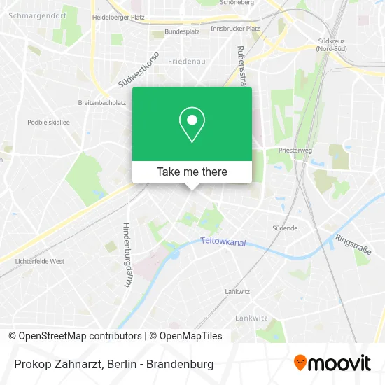 Prokop Zahnarzt map