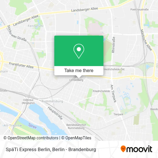 SpäTi Express Berlin map