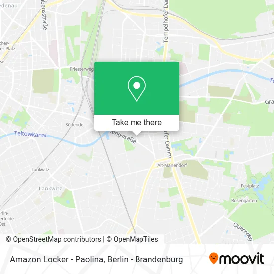 Amazon Locker - Paolina map