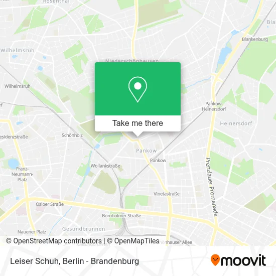 Leiser Schuh map