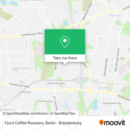 Fjord Coffee Roasters map