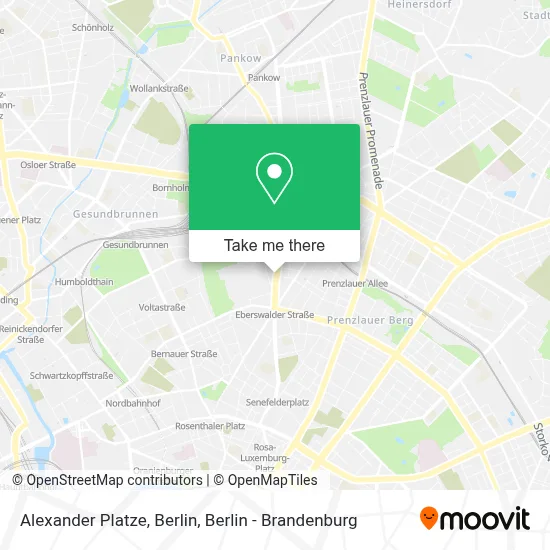 Alexander Platze, Berlin map