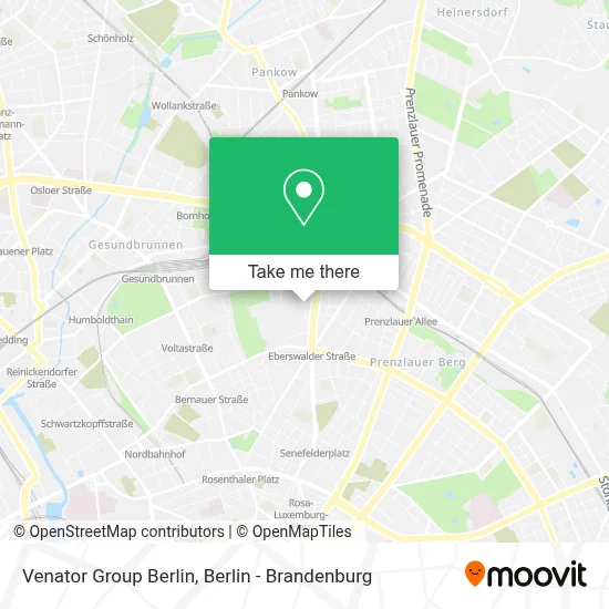 Venator Group Berlin map