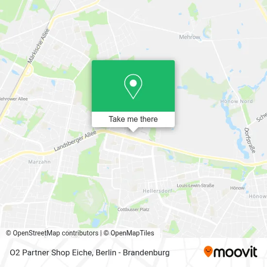 O2 Partner Shop Eiche map