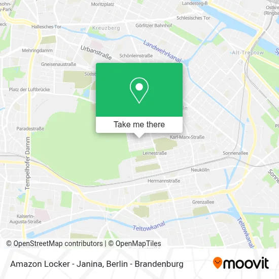 Amazon Locker - Janina map