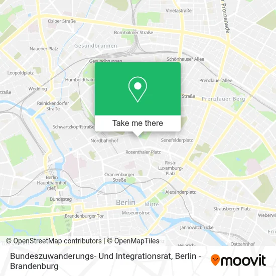 Bundeszuwanderungs- Und Integrationsrat map