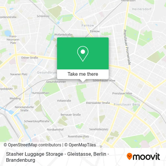 Stasher Luggage Storage - Gleistasse map
