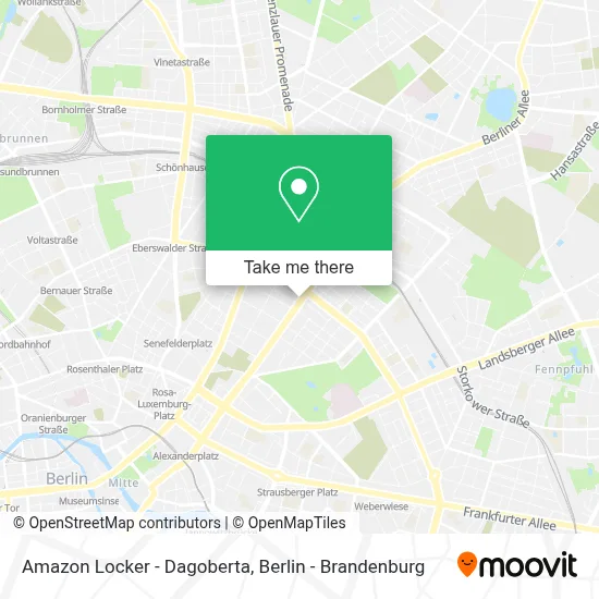 Amazon Locker - Dagoberta map