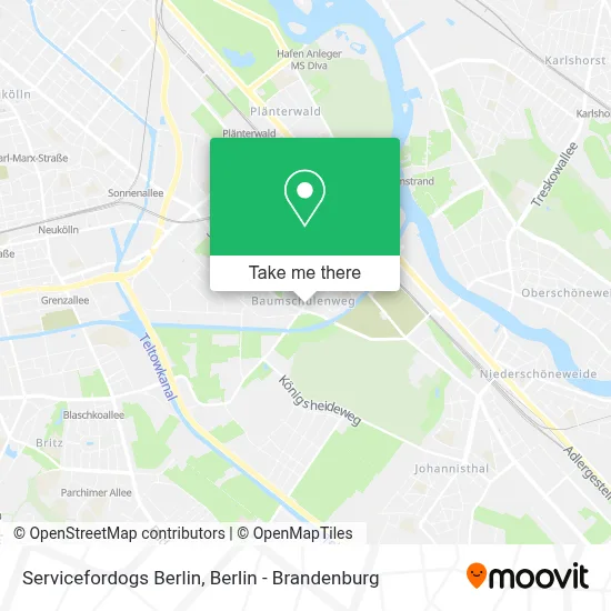Servicefordogs Berlin map