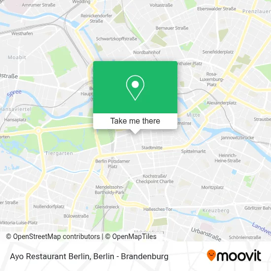 Ayo Restaurant Berlin map