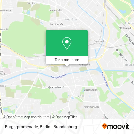 Burgerpromenade map