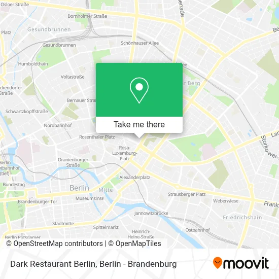 Dark Restaurant Berlin map