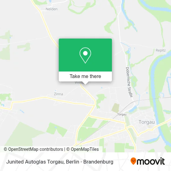 Junited Autoglas Torgau map