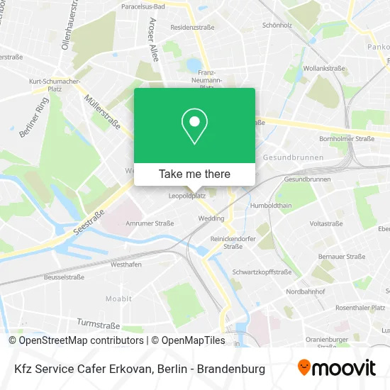 Kfz Service Cafer Erkovan map